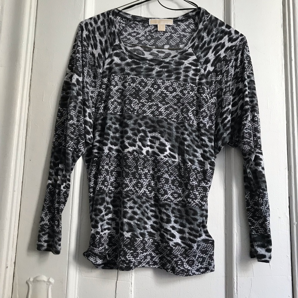 Michael Kors Pull Over Ethnic & Animal Print SZ S